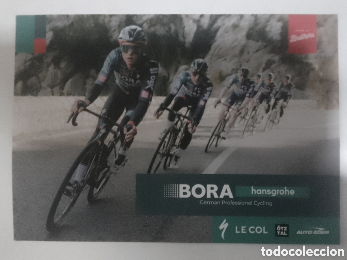 Colecionismo desportivo: Postal equipo ciclista BORA.