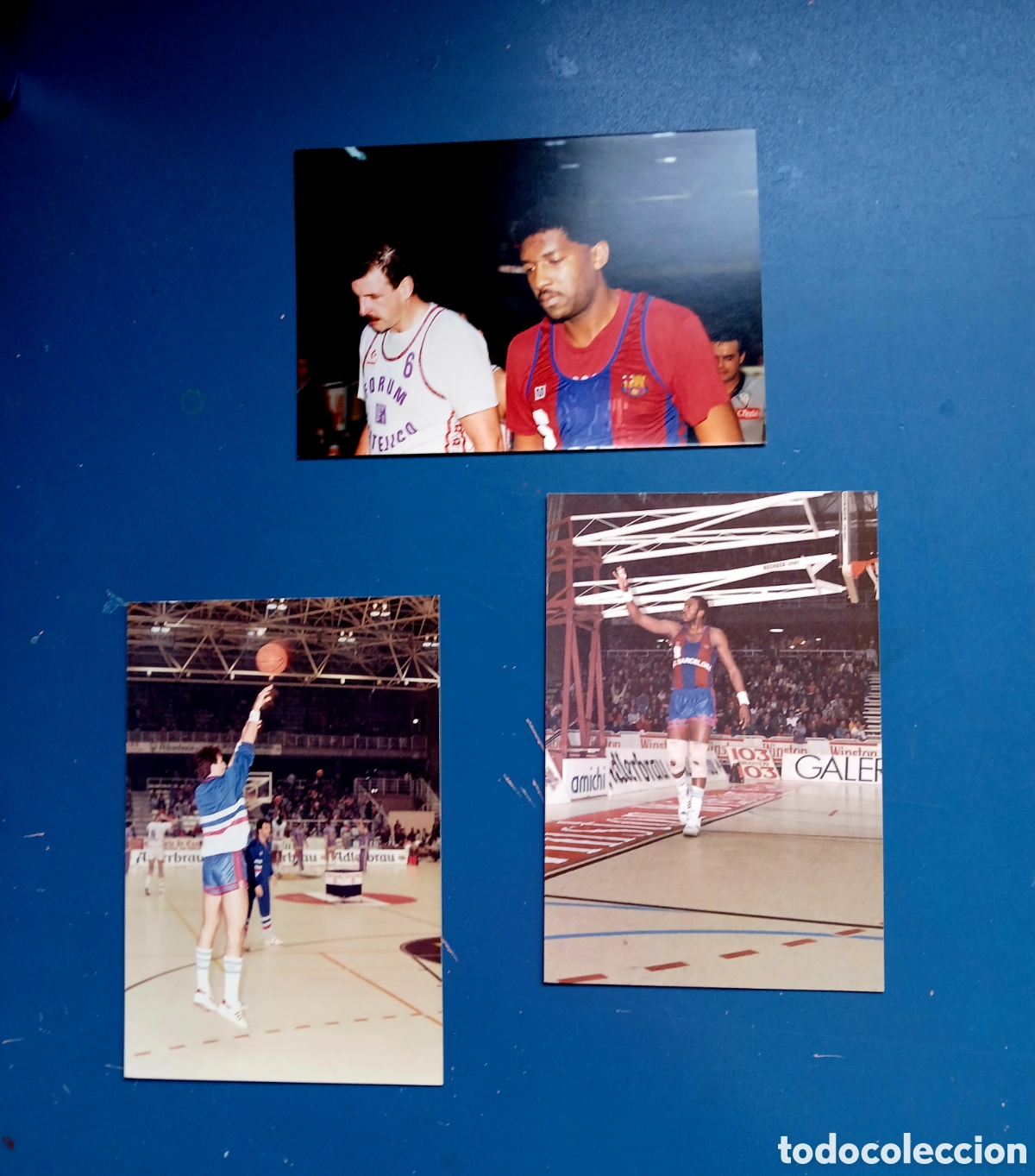 Coleccionismo deportivo: Colecci&oacute;n fotograf&iacute;as Barcelona baloncesto 80-90