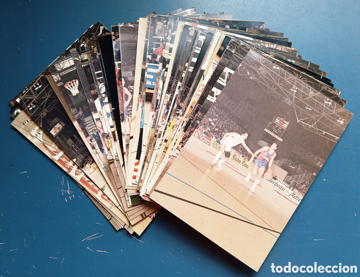 Coleccionismo deportivo: Colecci&oacute;n fotograf&iacute;as Barcelona baloncesto 80-90