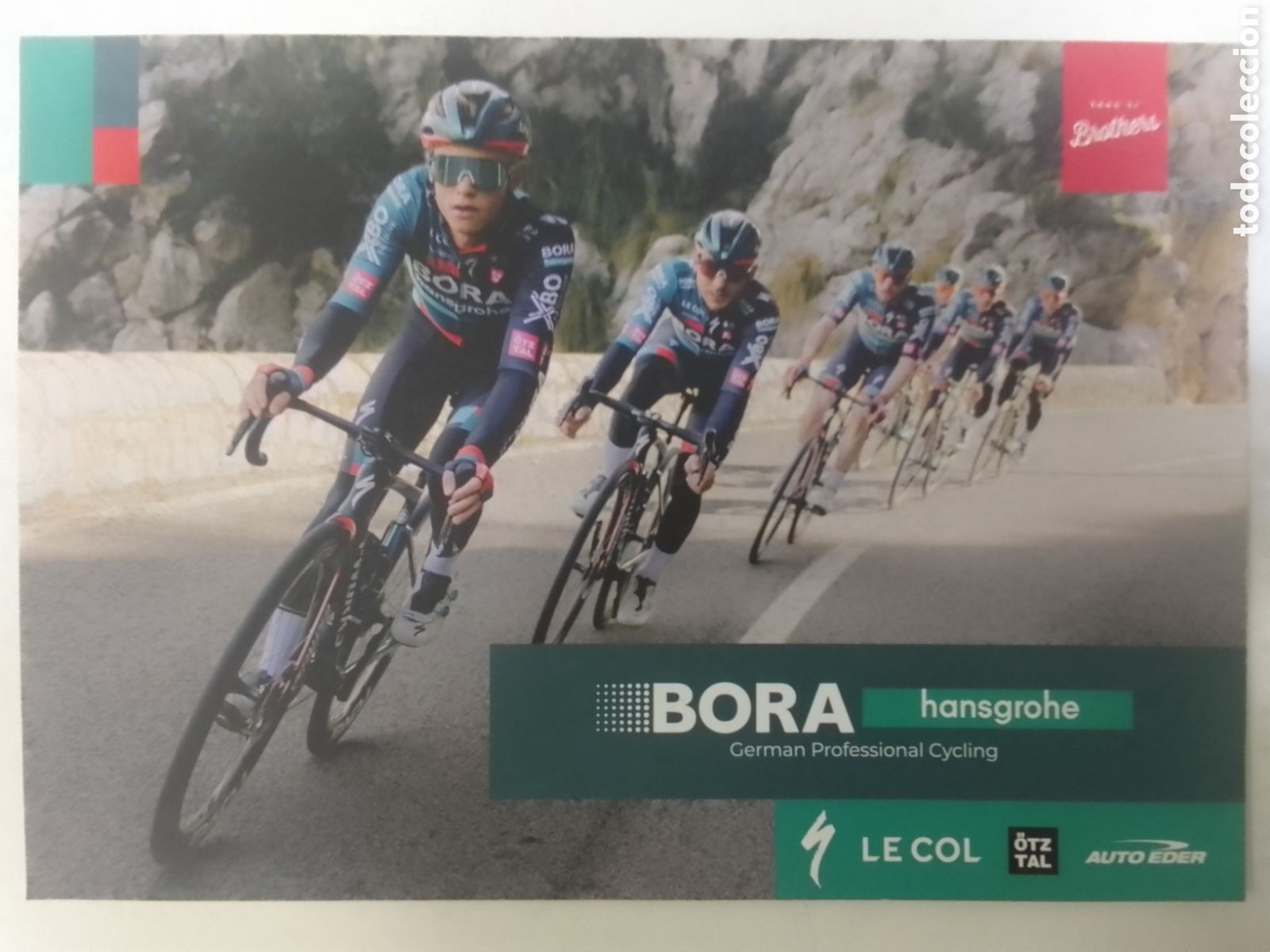 Coleccionismo deportivo: Postal equipo ciclista BORA.