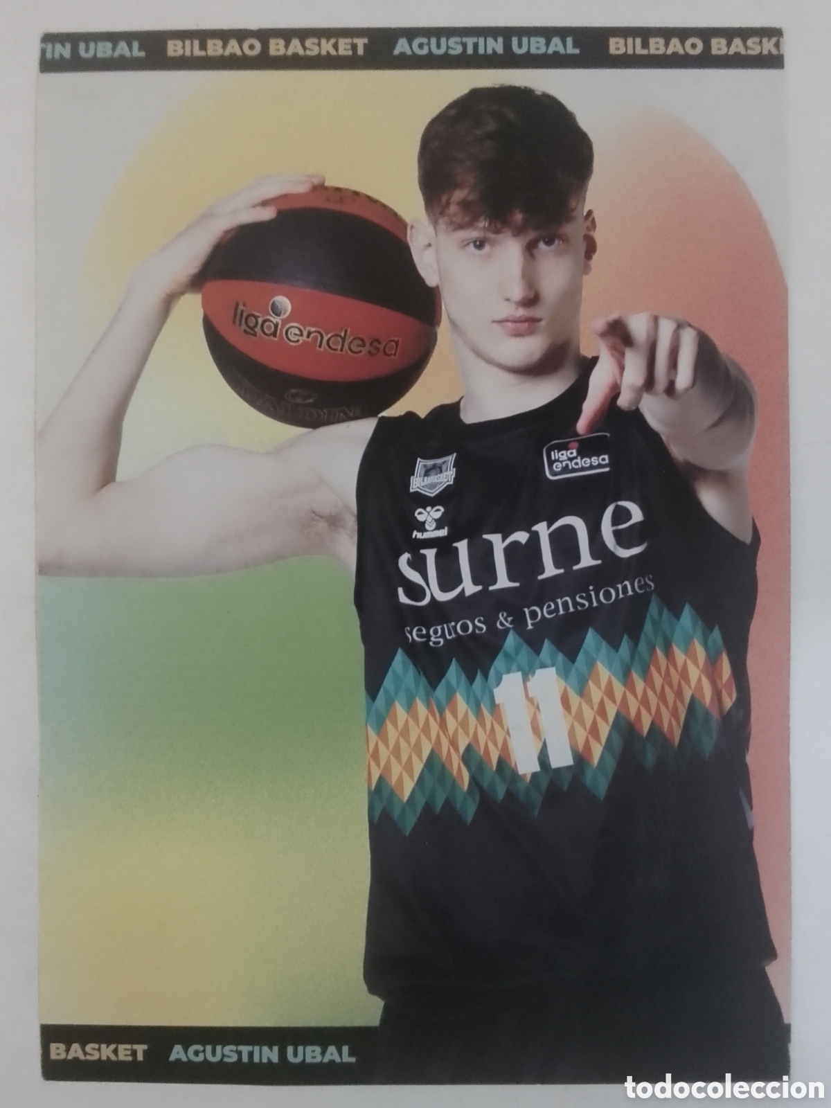 Coleccionismo deportivo: Postal Agust&iacute;n Ubal &bull; Bilbao &bull; Basket.