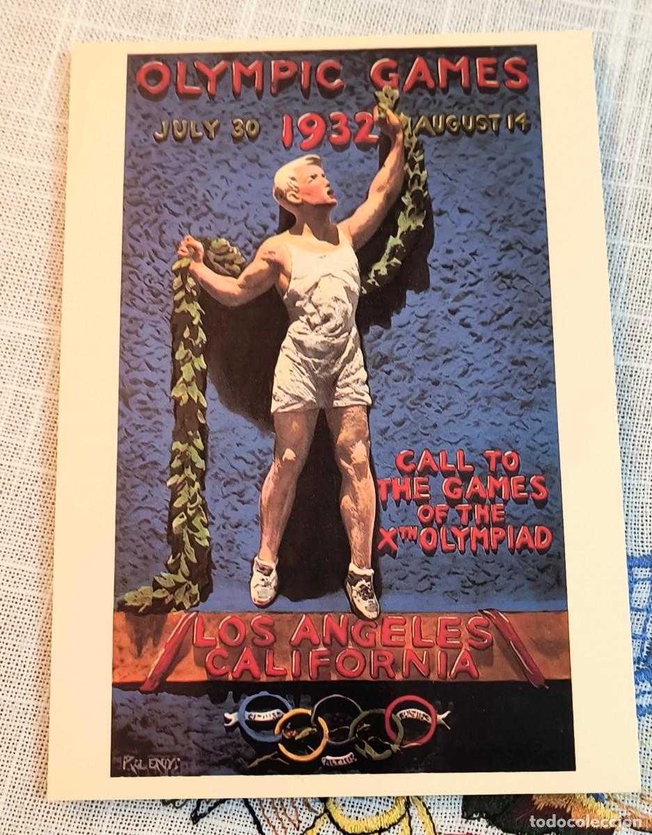 Coleccionismo deportivo: POSTAL DEPORTES | CARTEL JUEGOS OL&Iacute;MPICOS 1932 / LOS &Aacute;NGELES (USA)