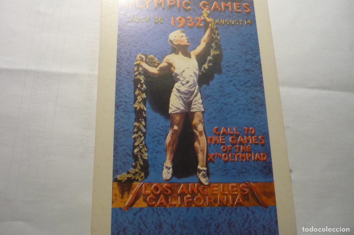 Coleccionismo deportivo: postal deporte olimpiadas cartel 1932 los angeles