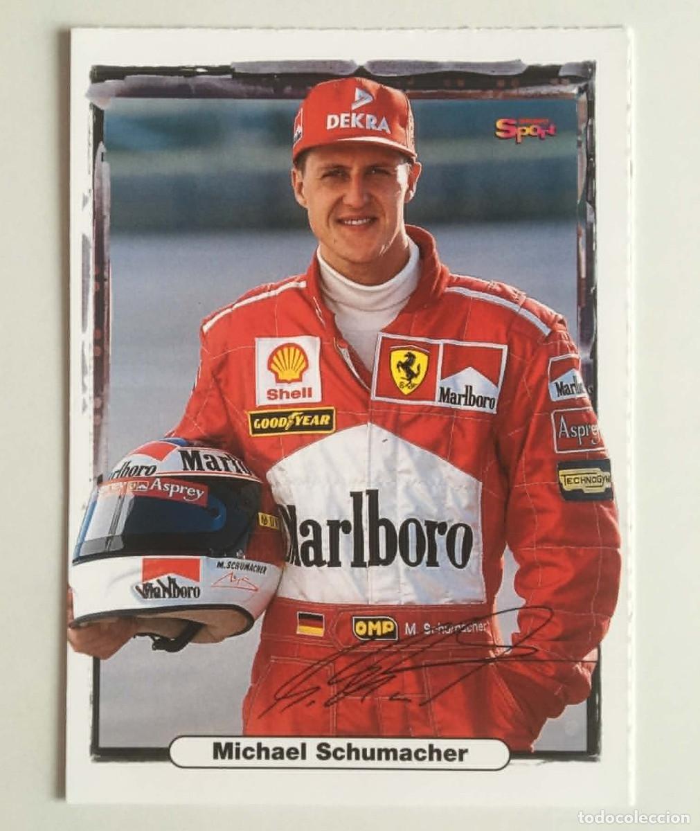 Coleccionismo deportivo: Michael Schumacher Ferrari Vintage Collectible Postcard Bravo Sport Magazine Germany 1998 Rare F1