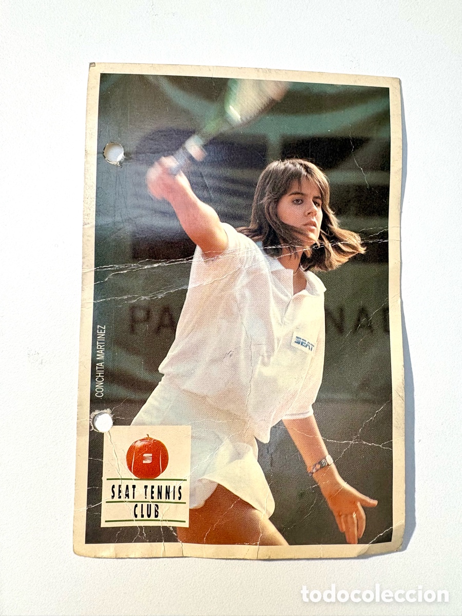 Coleccionismo deportivo: Tarjeta Postal Publicitaria de Conchita Mart&iacute;nez - SEAT Tennis Club (Ed. FISA, c. 1990
