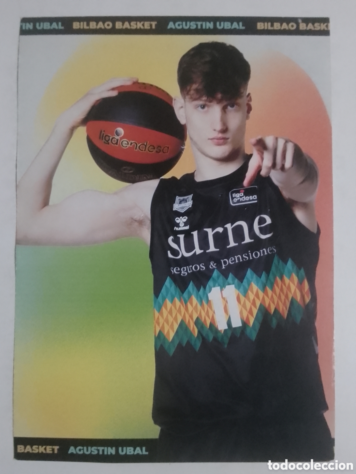 Coleccionismo deportivo: Postal Agust&iacute;n Ubal &bull; Bilbao Basket.