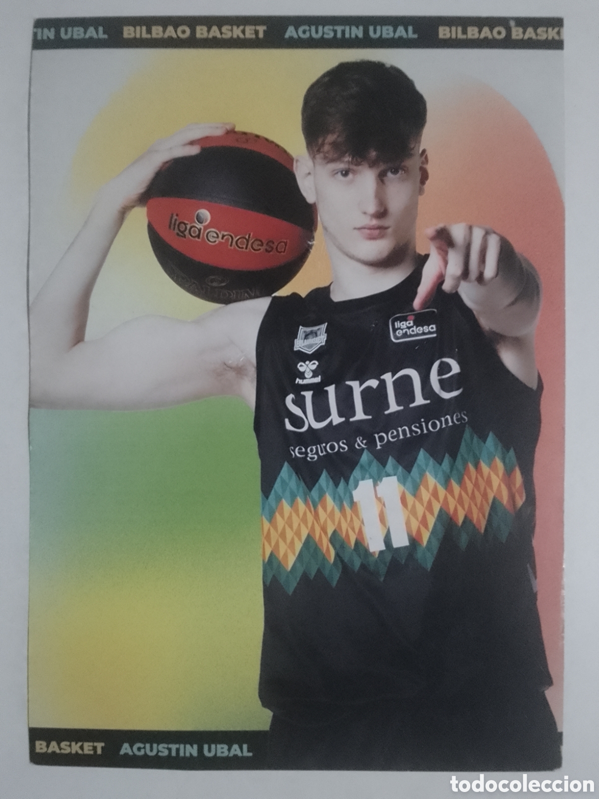 Coleccionismo deportivo: Postal Agust&iacute;n Ubal &bull; Bilbao Basket.