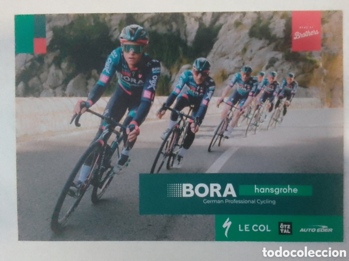 Coleccionismo deportivo: Postal equipo ciclista BORA 2023.