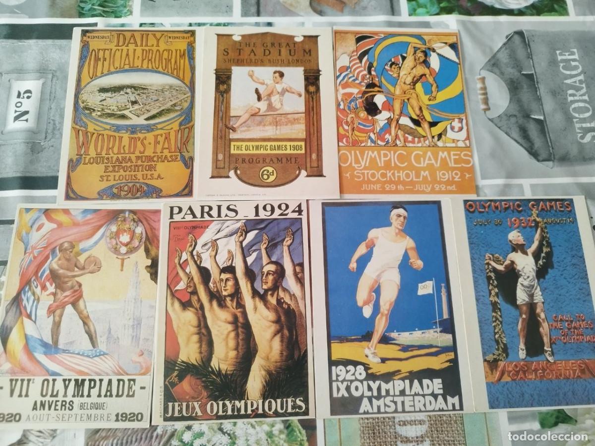 Coleccionismo deportivo: Lote de 7 postales Olimp&iacute;adas 1904 St Louis USA - 1932 Los &Aacute;ngeles California