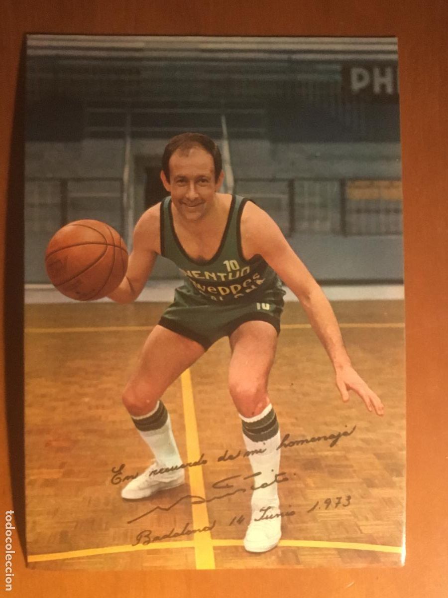 Coleccionismo deportivo: francisco buscato juventut badalona postal baloncesto postal original antigua