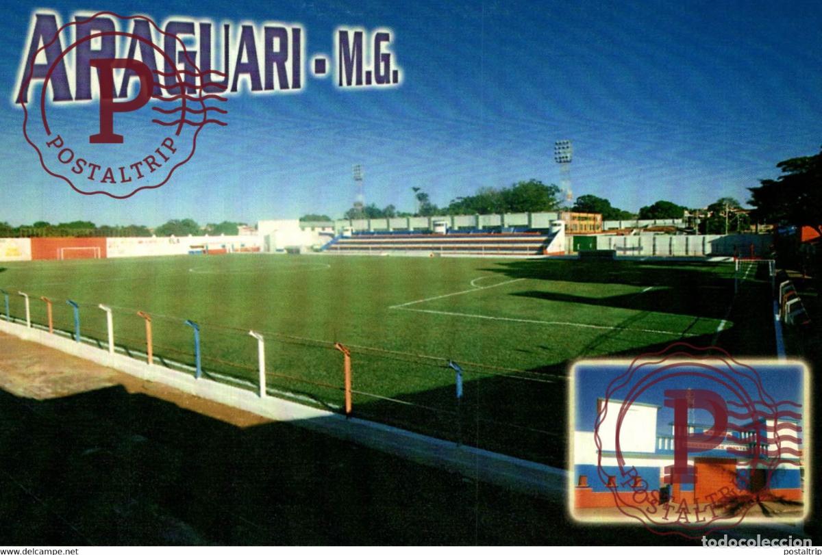 Sammelleidenschaft Sport: BRASIL. ARAGUARI. VASCONCELOS MONTES. ESTADIO. STADIUM. STADE. FOOTBALL. FUTBOL.