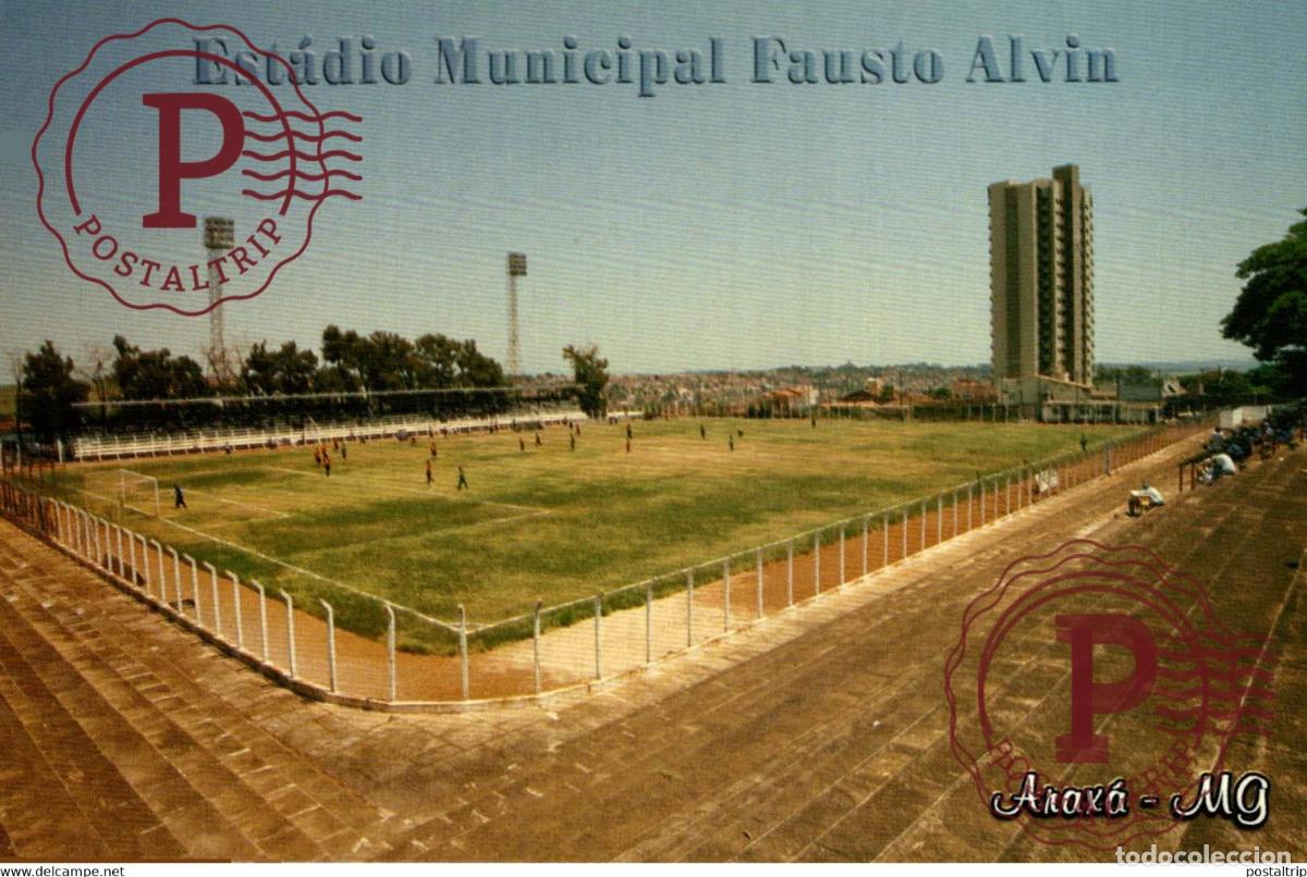 Sammelleidenschaft Sport: BRASIL. ARAXA. FAUSTO ALVIM. ESTADIO. STADIUM. STADE. FOOTBALL. FUTBOL.