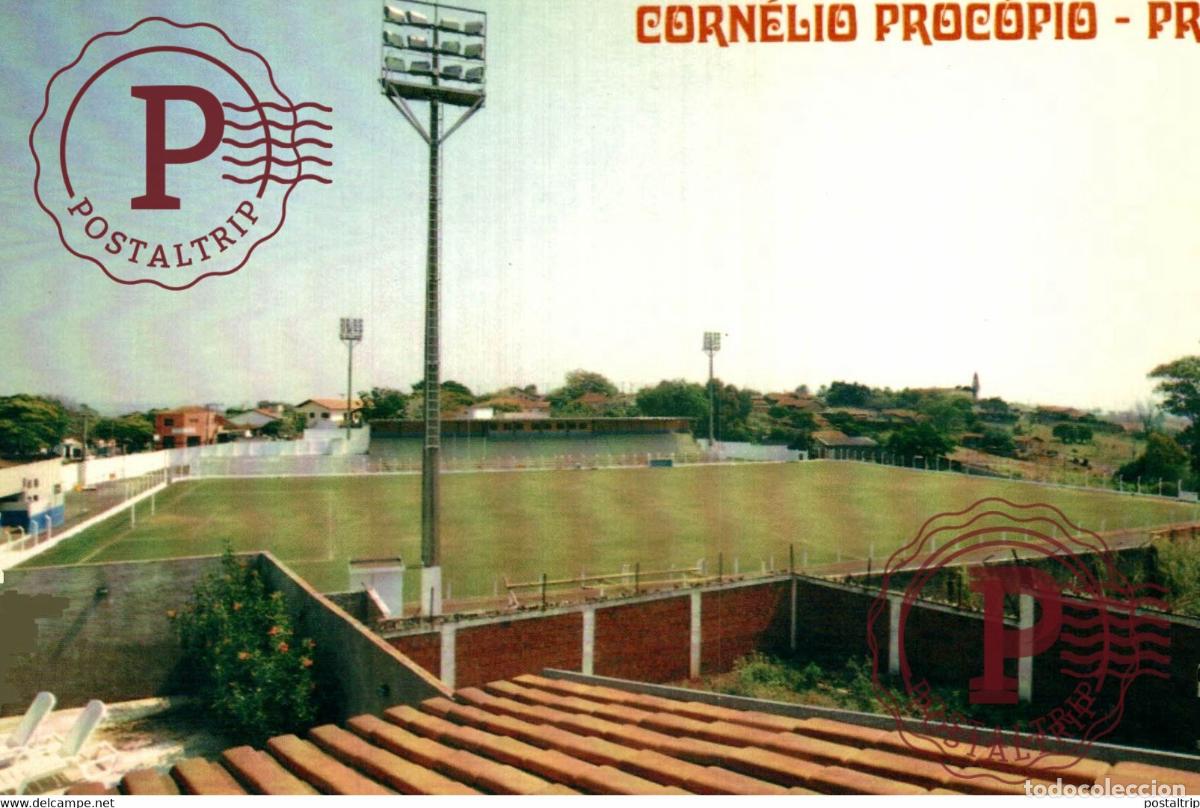 Sammelleidenschaft Sport: BRASIL. CORNELIO PROCOPIO. UBIRAJARA. MEDEIROS. ESTADIO. STADIUM. STADE. FOOTBALL. FUTBOL.