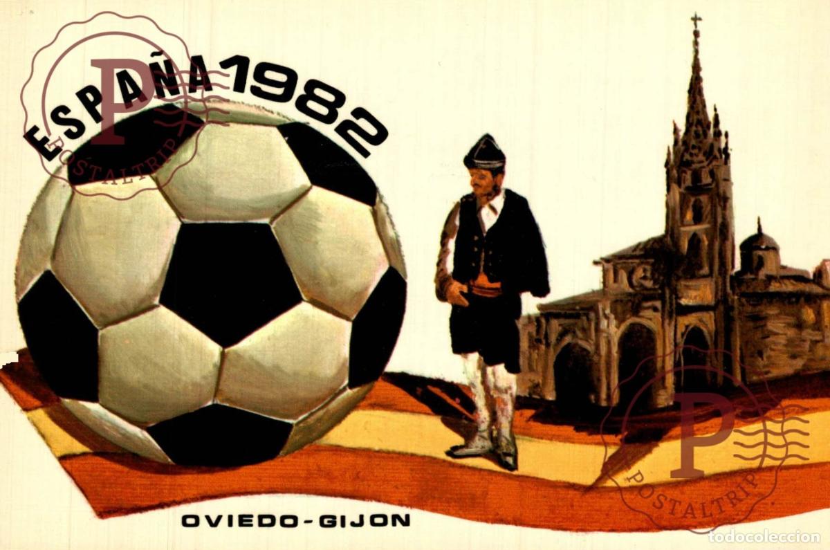 Coleccionismo deportivo: ESPA&Ntilde;A 1982 OVIEDO-GIJON. FOOTBALL STADIUM STADION ESTADIO ESTADE