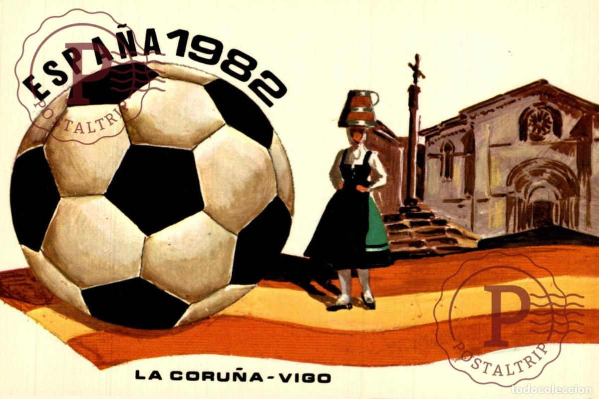 Coleccionismo deportivo: ESPA&Ntilde;A 1982 LA CORU&Ntilde;A-VIGO. FOOTBALL STADIUM STADION ESTADIO ESTADE