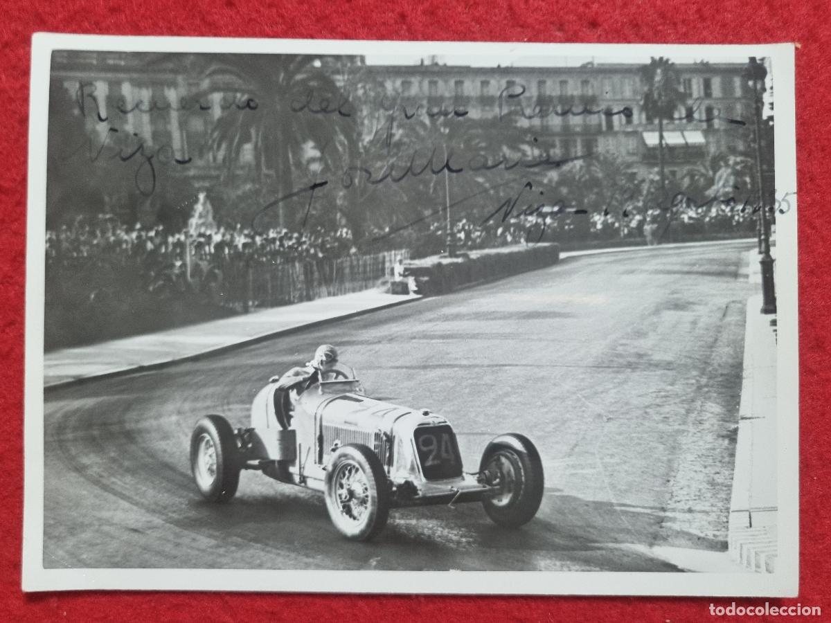 Coleccionismo deportivo: FOTO AUTOMOVILISMO COCHE CARRERAS FERRARI PREMIO FORMULA 1 NIZA 1935 ORIGINAL KF1