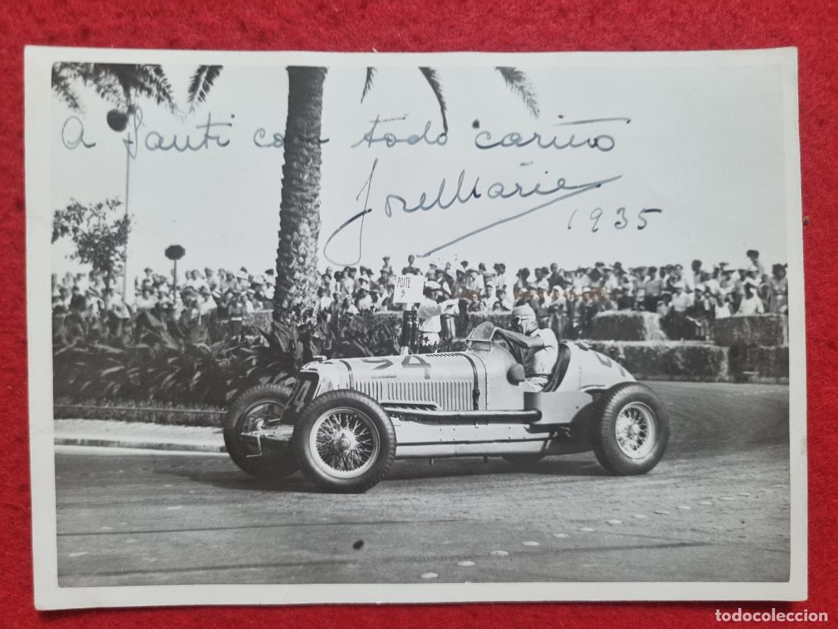 Coleccionismo deportivo: FOTO AUTOMOVILISMO COCHE CARRERAS FERRARI PREMIO FORMULA 1 NIZA 1935 ORIGINAL KF1