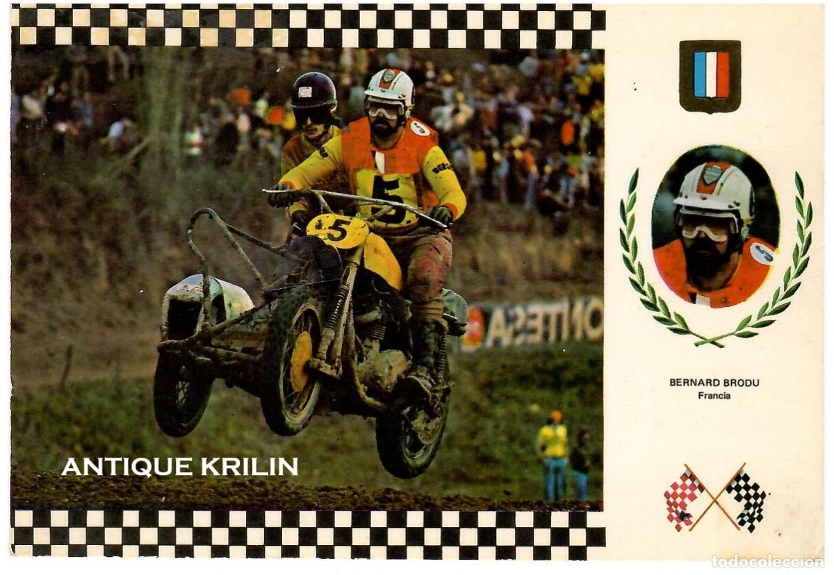 Coleccionismo deportivo: COLECCION ESCUDO DE ORO N&ordm; 1 SERIE SIDE CROSS , BERNARD BRODU / SIN FRANQUEAR