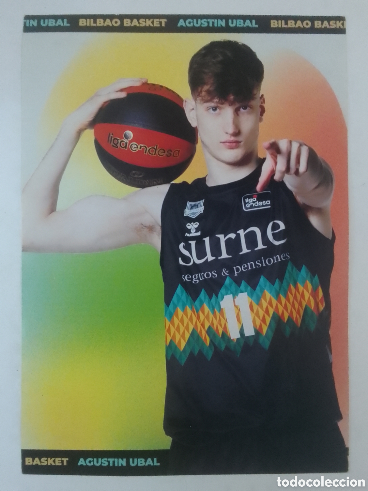 Coleccionismo deportivo: Postal Agust&iacute;n Ubal &bull; Bilbao Basket.