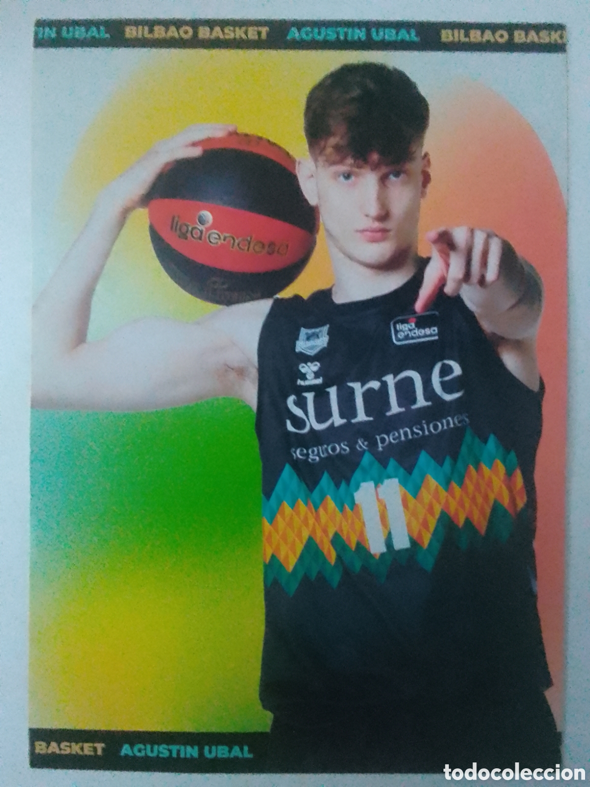 Coleccionismo deportivo: Postal Agust&iacute;n Ubal &bull; Bilbao Basket.