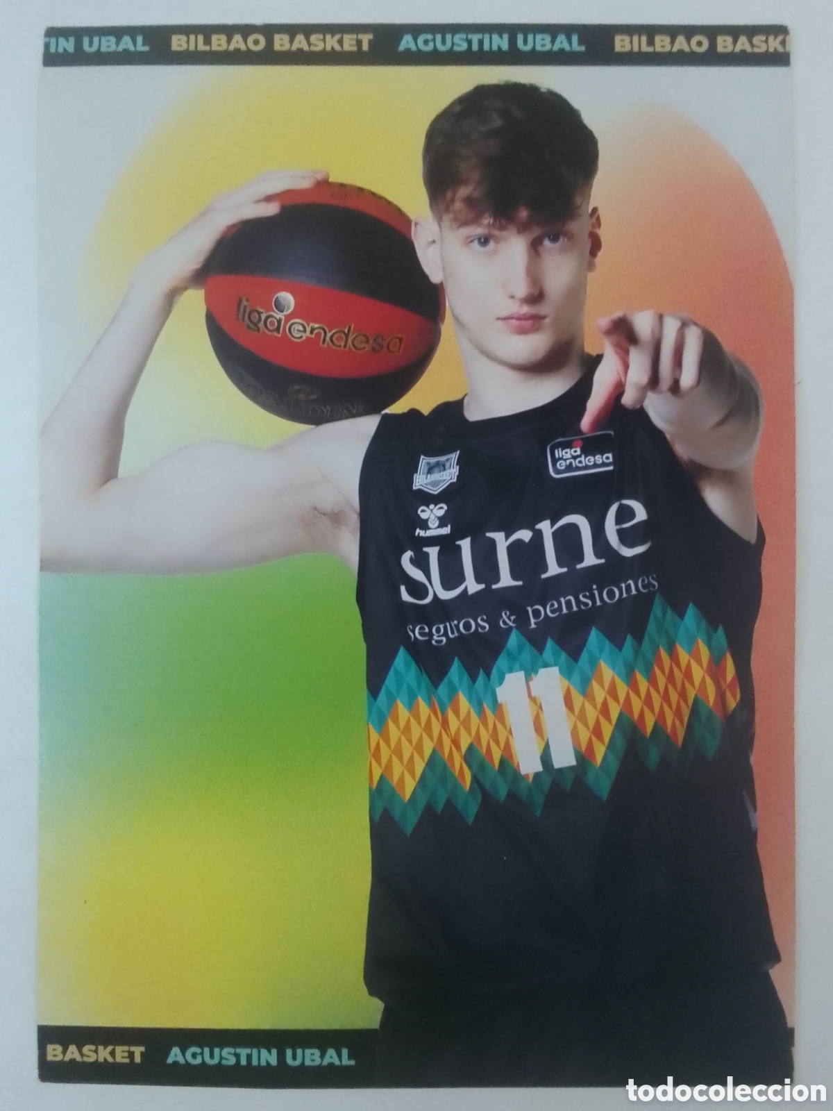 Coleccionismo deportivo: Postal Agust&iacute;n Ubal &bull; Bilbao Basket.