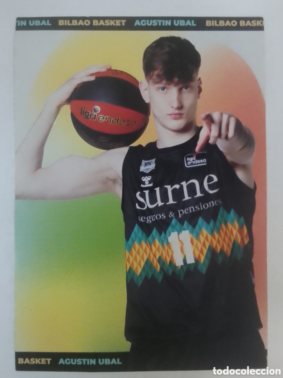 Coleccionismo deportivo: Postal Agust&iacute;n Ubal &bull; Bilbao &bull; Basket.