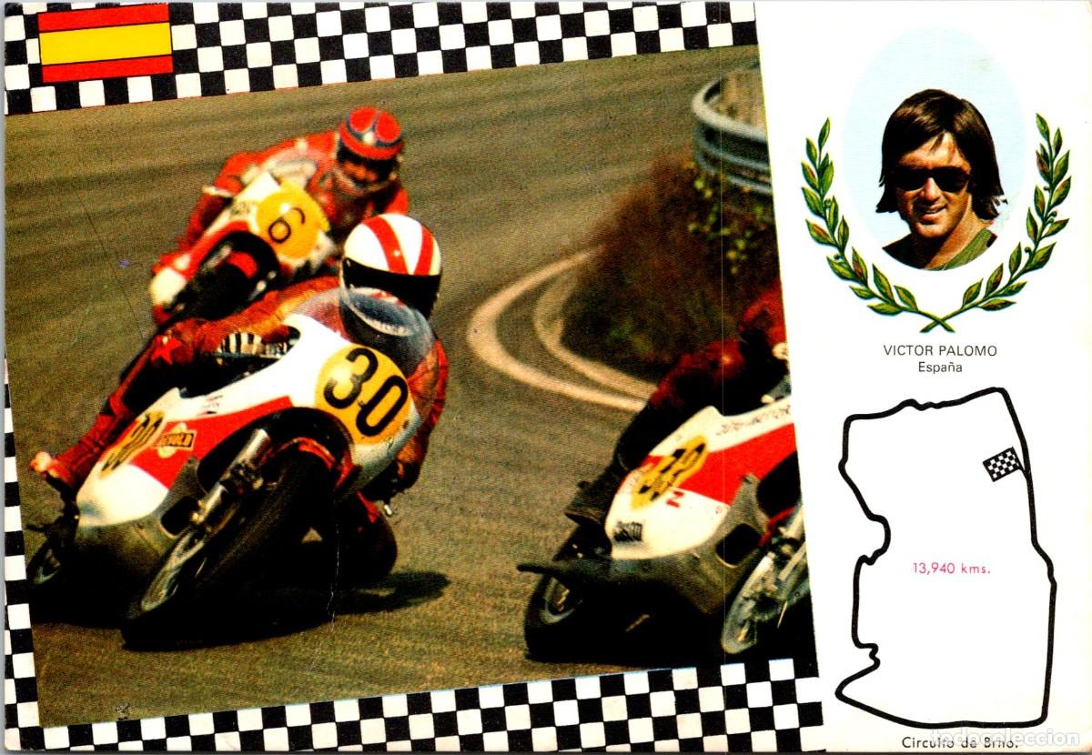 Coleccionismo deportivo: V&iacute;ctor Palomo - Espa&ntilde;a - Circuito de Brno (Checoslovaquia) - Savir 6162/2 - 150x103mm