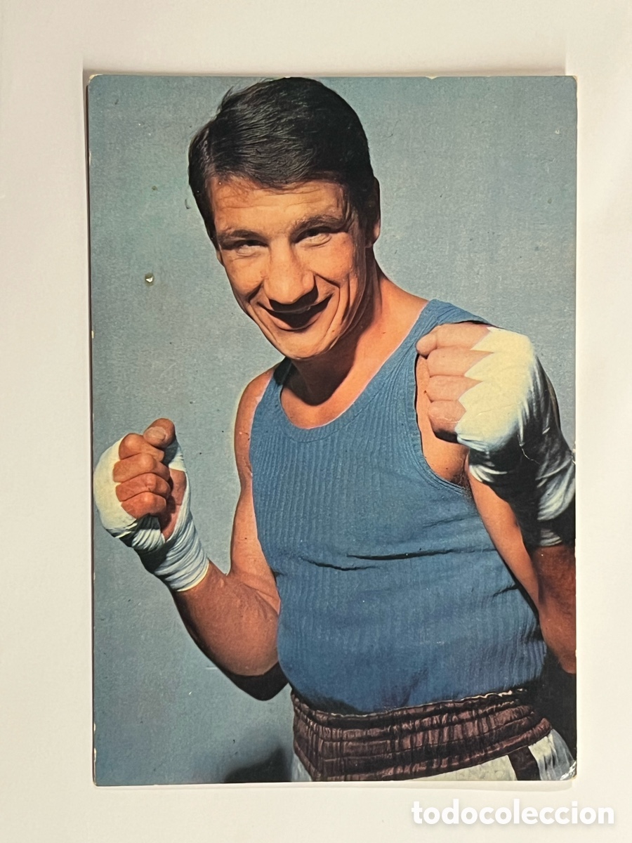 Coleccionismo deportivo: LUIS FOLLEDO (CAMPE&Oacute;N ESPA&Ntilde;A WELTER BOXEO) Postal No.53, Foto Segu&iacute;