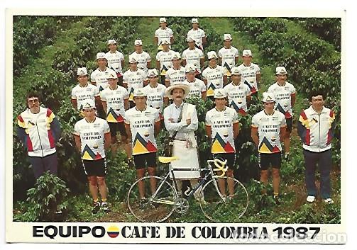 Coleccionismo deportivo: EQUIPO CICLISTA CAFE DE COLOMBIA 1987
