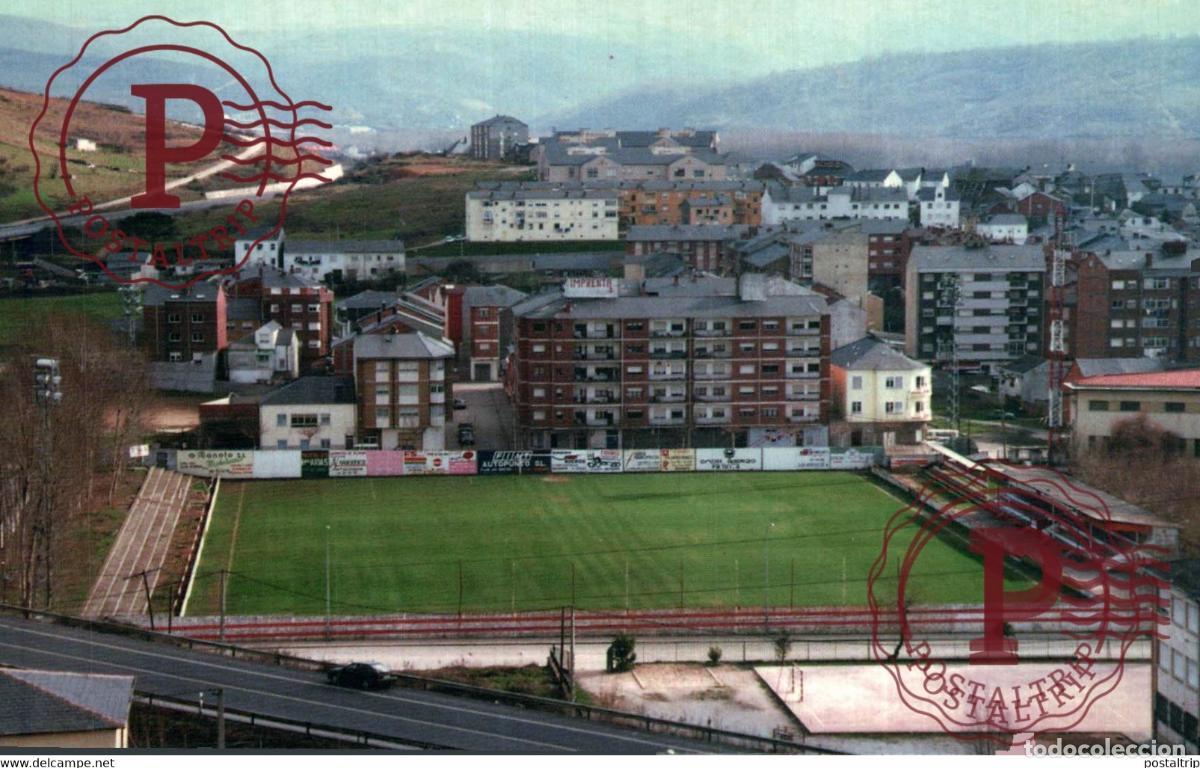 Coleccionismo deportivo: BEMBIBRE LE&Oacute;N. LOS JUNCOS, CLUB ATL&Eacute;TICO BEMBIBRE. ESPA&Ntilde;A FUTBOL FOOTBALL STADIUM STADION ESTADIO ES