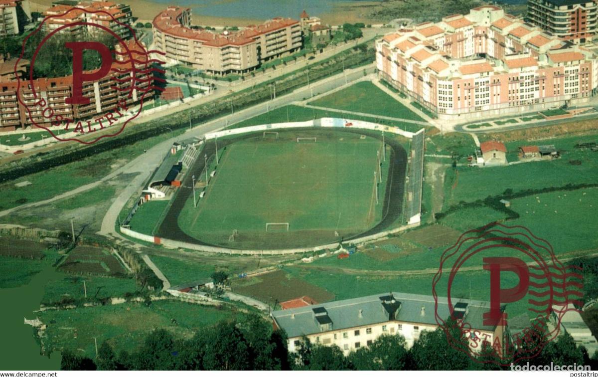 Collectionnisme sportif: ESPA&Ntilde;A. SPAIN. CANTABRIA. CASTROURDIALES. RIOMAR. CASTRO C.F. ESTADIO. STADE. STADIUM. FUTBOL. FOOTB