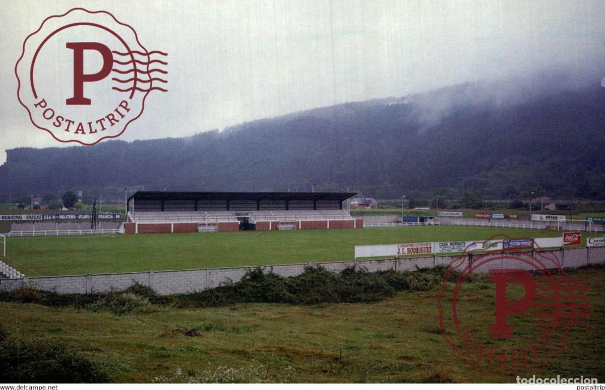 Collectionnisme sportif: ESPA&Ntilde;A. SPAIN. CANTABRIA. PUENTE VIESGO. MUNICIPAL DE VARGAS. AYRON C.F. ESTADIO. STADE. STADIUM.