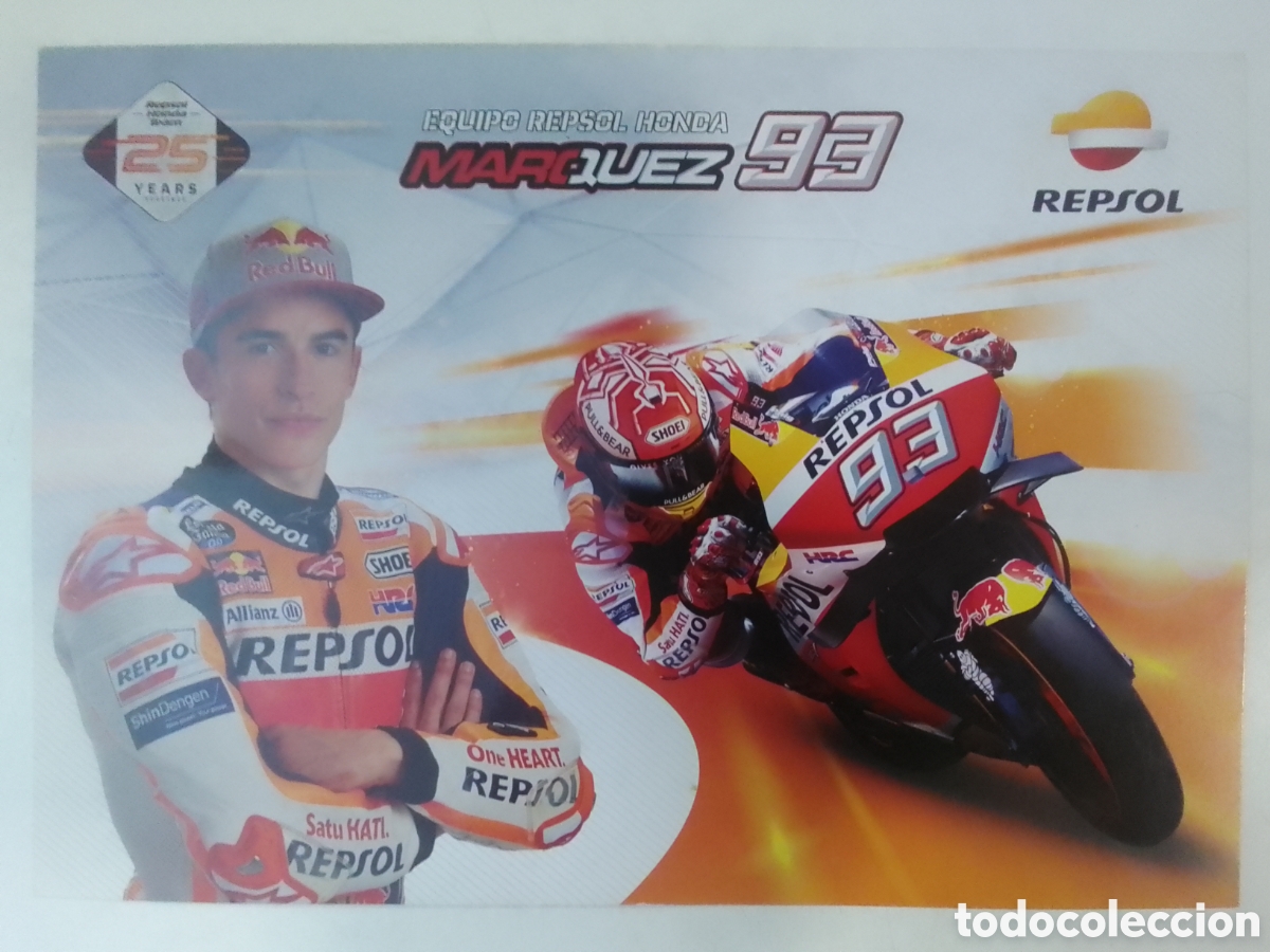 Sammelleidenschaft Sport: Postal Equipo Repsol Honda M&aacute;rquez 93.