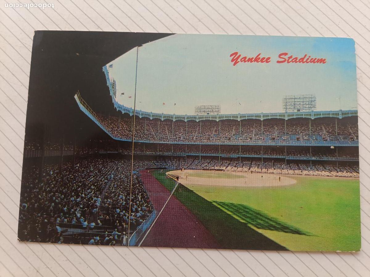 Coleccionismo deportivo: Estadio. Yankee Stadium, New York, USA, escrita 1962
