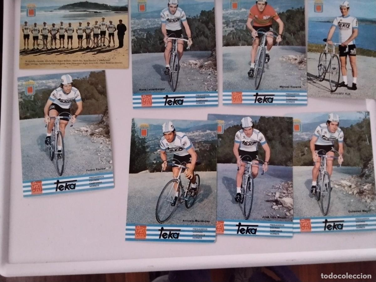 Coleccionismo deportivo: Postales del grupo deportivo TEKA de ciclismo a&ntilde;os 77-78
