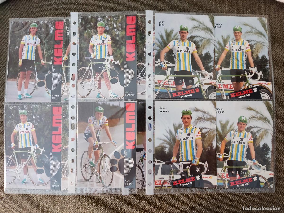 Coleccionismo deportivo: LOTE DE 24 POSTALES ANTIGUAS DE CICLISMO (23 CICLISTAS DE KELME Y UNA AGUSTIN TAMAMES