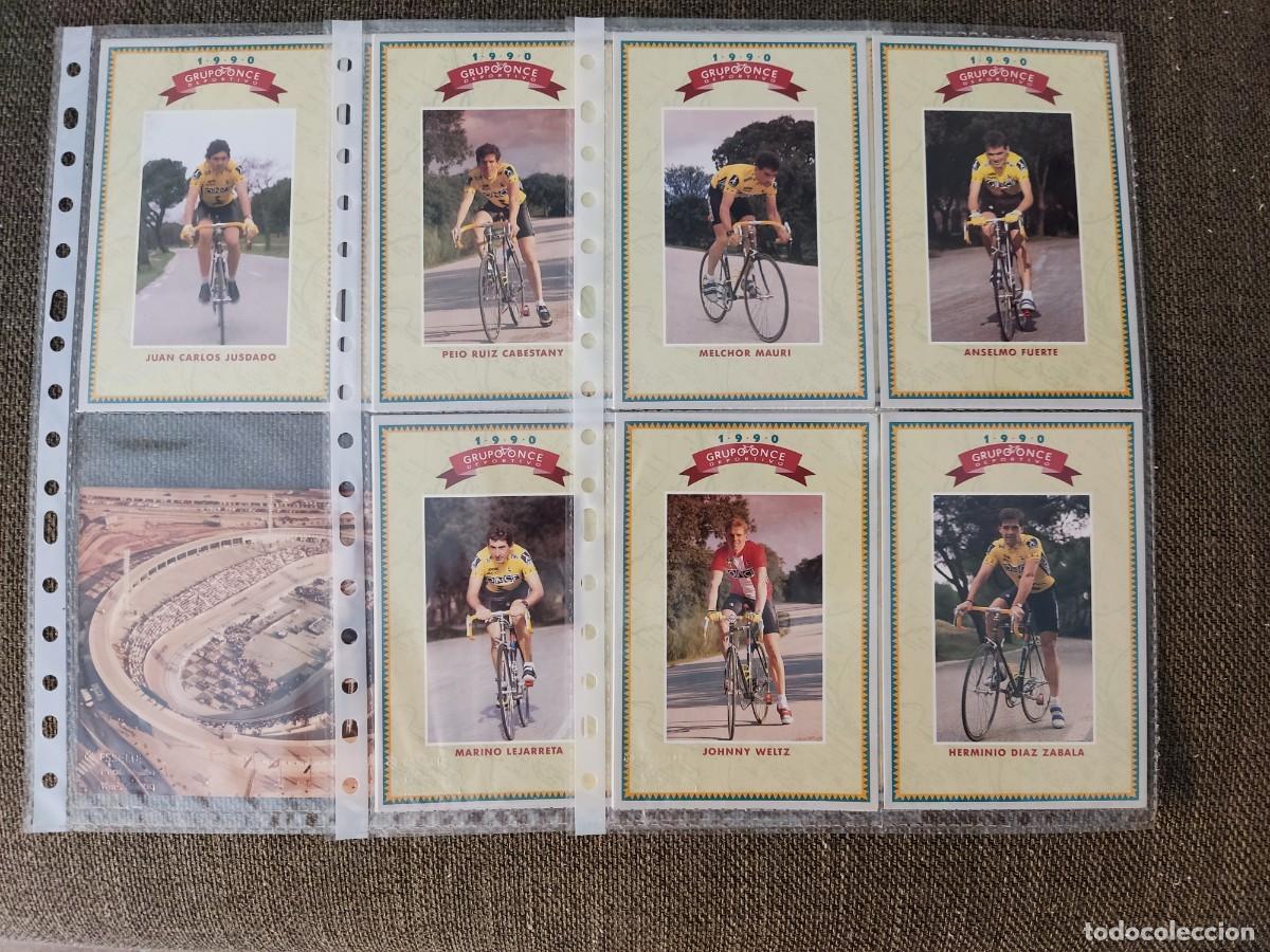 Coleccionismo deportivo: LOTE DE 21 POSTALES DE CICLISMO (20 CICLISTAS GRUPO ONCE A&Ntilde;O 1990 Y UNA FELICITACION CICLISME 86)