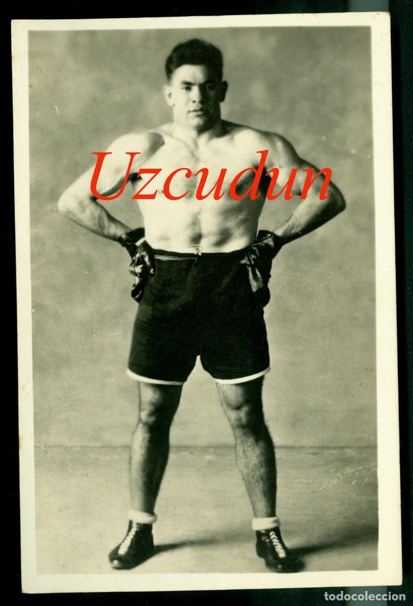 Coleccionismo deportivo: BOXEO - UZCUDUN - FOTOGRAFIA - 14 X 9 CM.