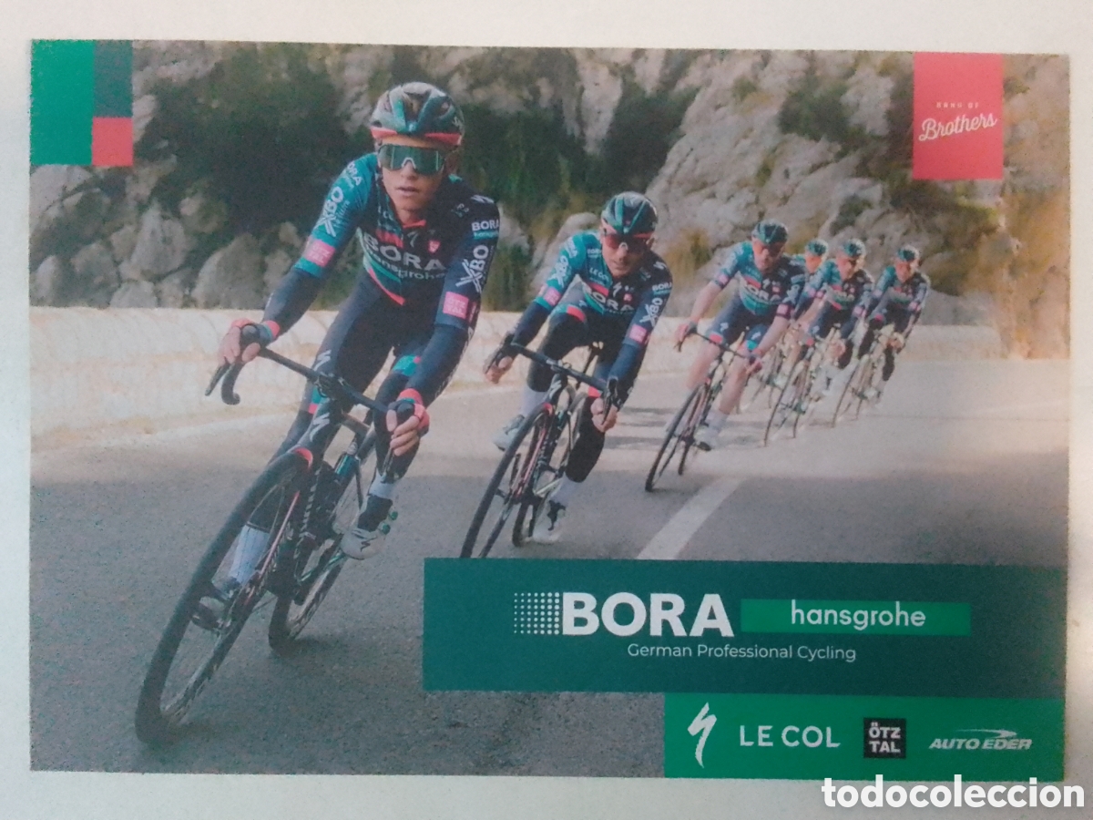 Coleccionismo deportivo: Postal equipo ciclista BORA.