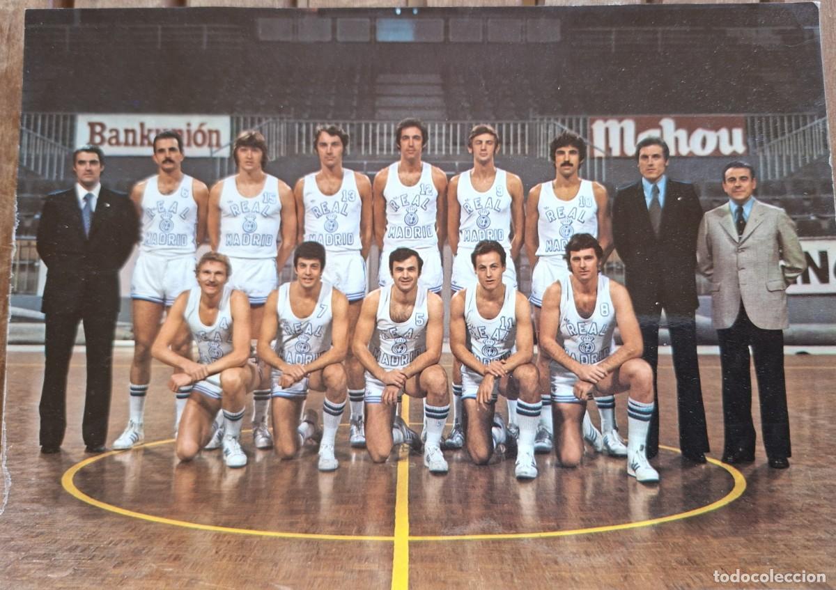 Coleccionismo deportivo: LOTE POSTALES BALONCESTO REAL MADRID 1976/77 - FOTOS RA&Uacute;L CANCIO (BERGAS) - ALGUNAS FIRMADAS