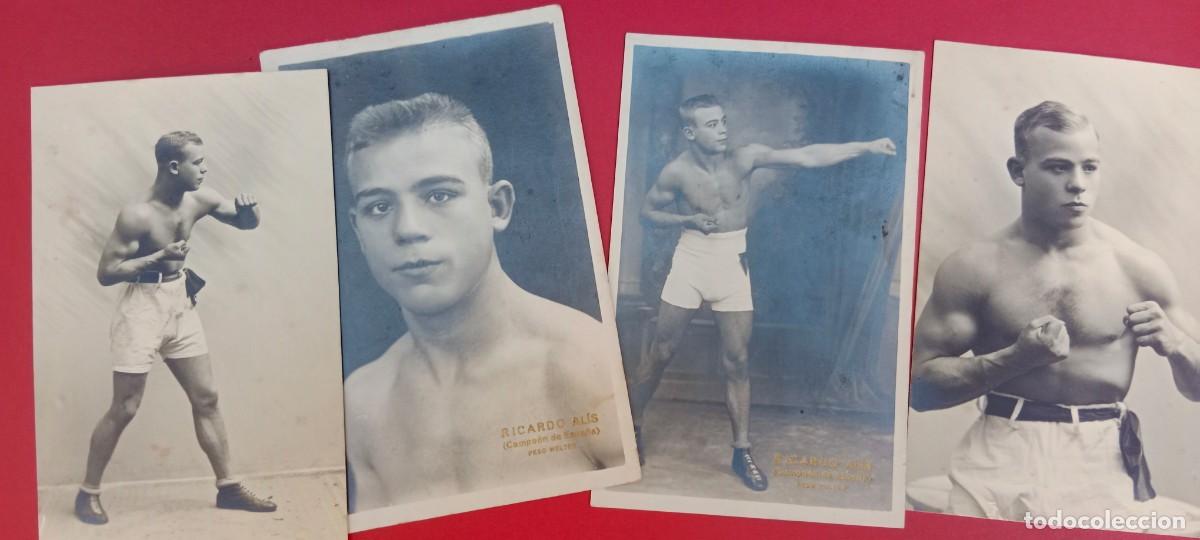 Coleccionismo deportivo: BOXEO - RICARDO AL&Iacute;S - 4 POSTALES - Foto 1