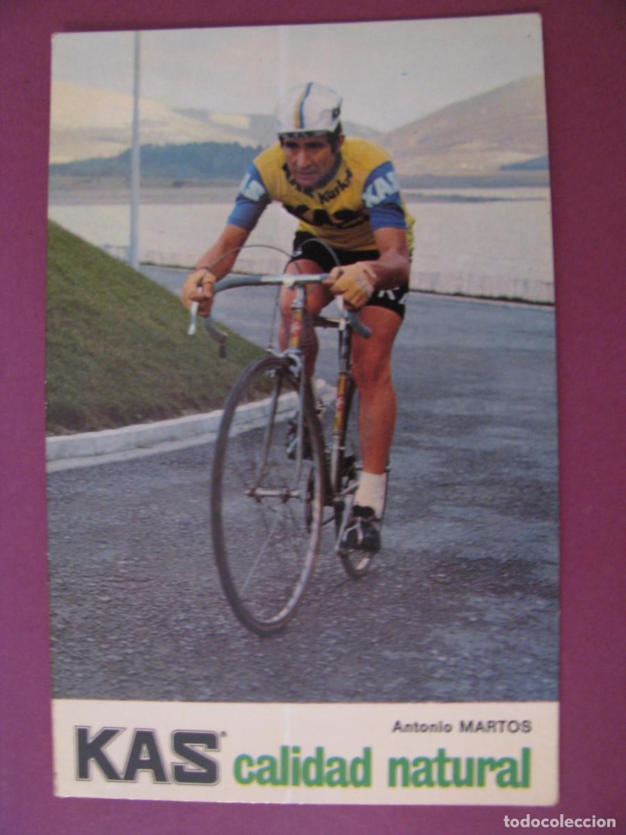 Coleccionismo deportivo: POSTAL DEL EQUIPO CICLISTA KAS. ANTONIO MARTOS. 1973