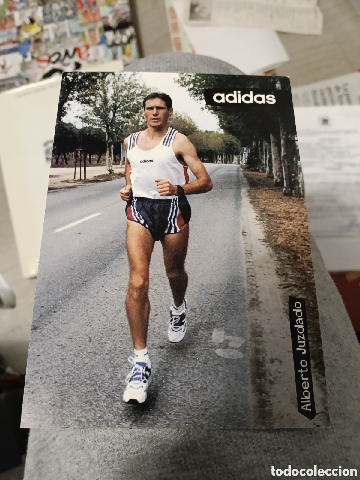 Coleccionismo deportivo: Postal Alberto juzdado