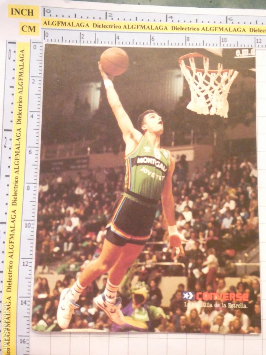 Coleccionismo deportivo: TARJETA DE BALONCESTO. PUBLICIDAD ZAPATILLAS CONVERSE JOFRESA JOVENTUT DE BADALONA 498