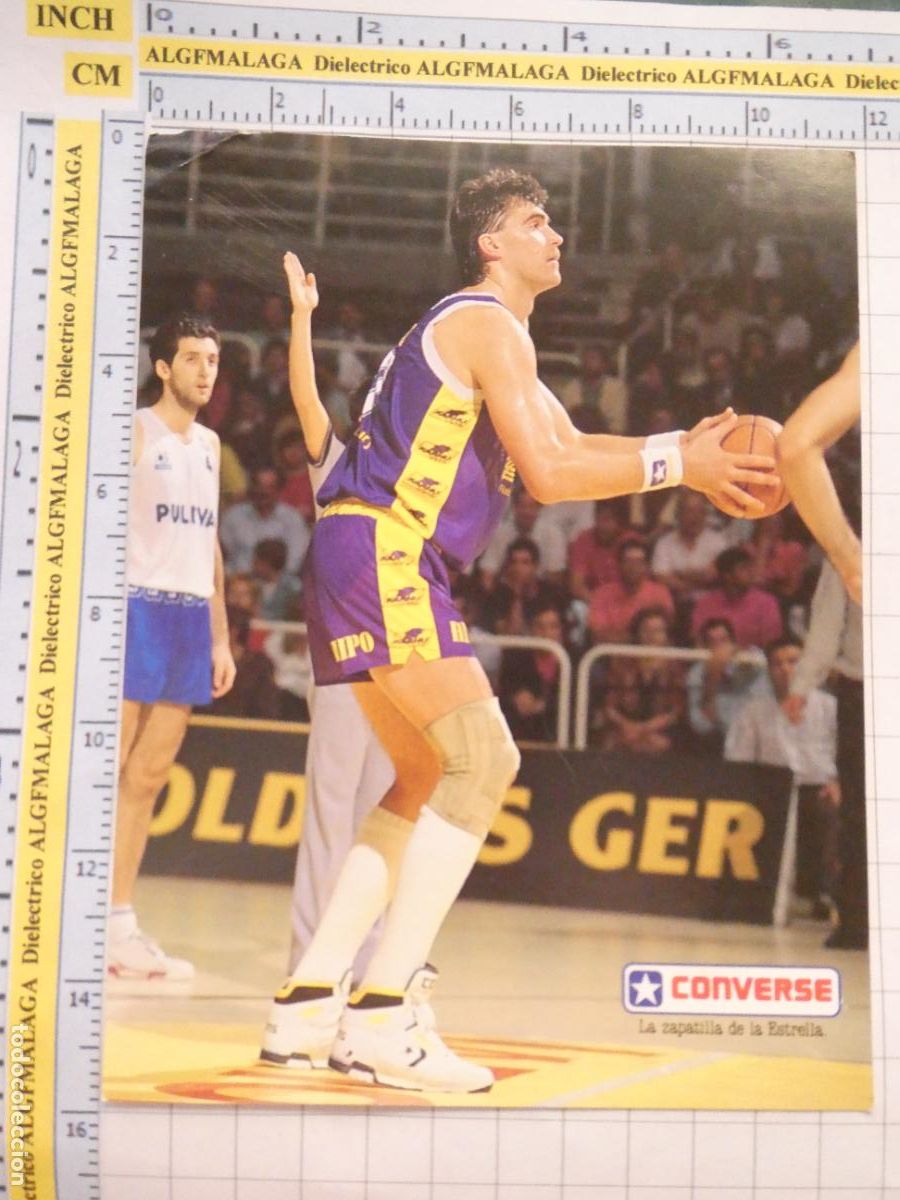 Coleccionismo deportivo: TARJETA DE BALONCESTO. PUBLICIDAD ZAPATILLAS CONVERSE ARVIDAS SABONIS FORUM VALLADOLID 499