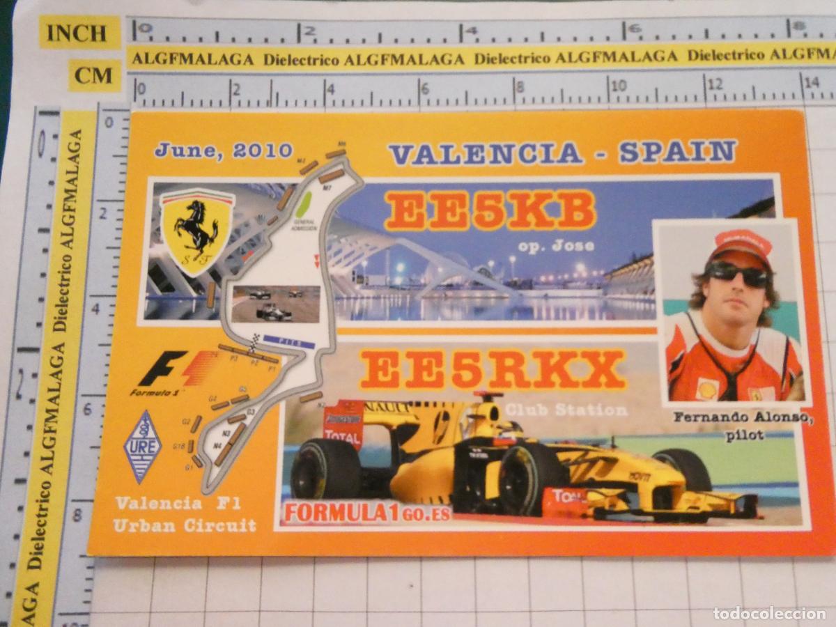 Coleccionismo deportivo: POSTAL DE DEPORTES. AUTOMOVILISMO F&Oacute;RMULA 1 CIRCUITO VALENCIA 2010 FERNANDO ALONSO 3088