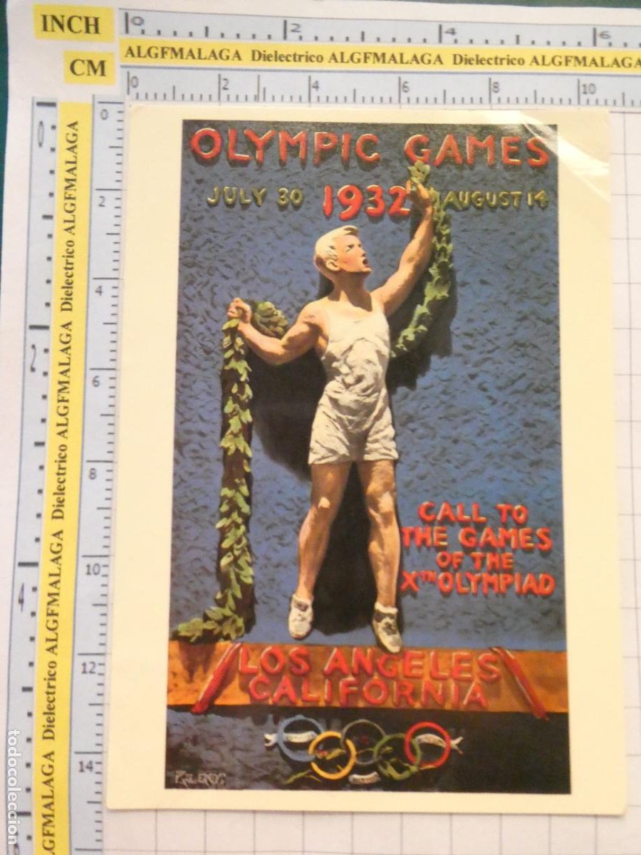 Coleccionismo deportivo: POSTAL DE DEPORTES. JUEGOS OL&Iacute;MPICOS LOS &Aacute;NGELES CALIFORNIA 1932 ESTADOS UNIDOS 3089