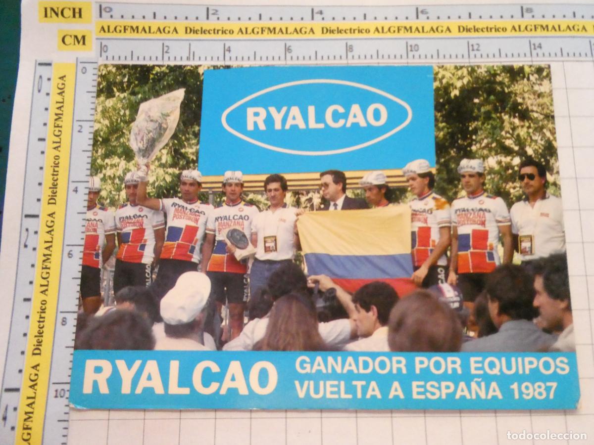 Coleccionismo deportivo: POSTAL DE DEPORTES. CICLISMO EQUIPO RYALCAO COLOMBIA 1987 VUELTA ESPA&Ntilde;A 3090