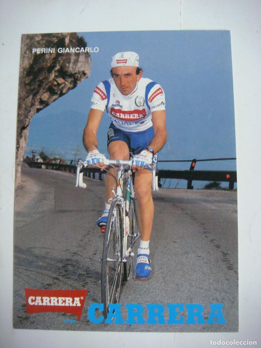Coleccionismo deportivo: POSTAL PUBLICITARIA DEL CICLISTA DE CARRERA PERINI GIANCARLO-CAJ-POS-N&ordm;-5 SOB-24