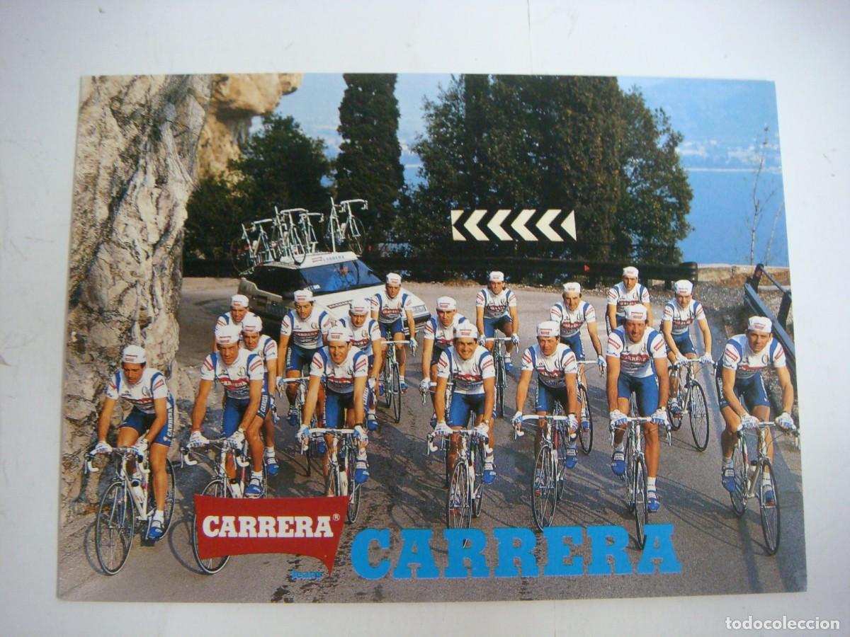 Coleccionismo deportivo: POSTAL PUBLICITARIA DEL PELOTON CICLISTA DE CARRERA PERINI GIANCARLO-CAJ-POS-N&ordm;-5 SOB-24